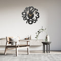 Metal Wall Clock, Unique Wall Clock, Modern Wall Clock, Extra Large Silent Wall Clock With Roman Numbers, New Home Gift, Horloge Murale