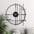 Japanese Metal Wall Clock, Zen Art, Minimalist Oriental Decor