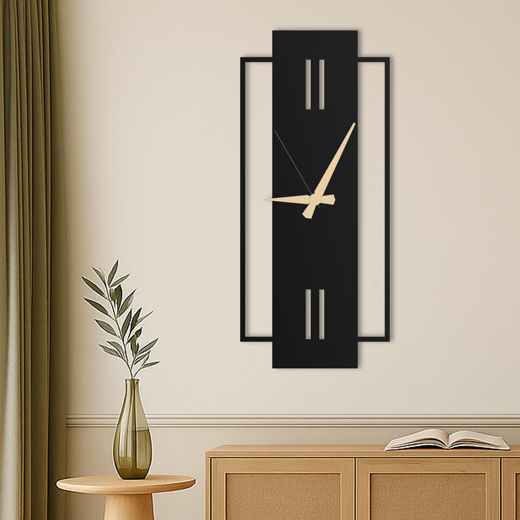 Large Unique Wall Clock, Oversized Wall Clock, Modern Silent Wall Clock For Living Rooms