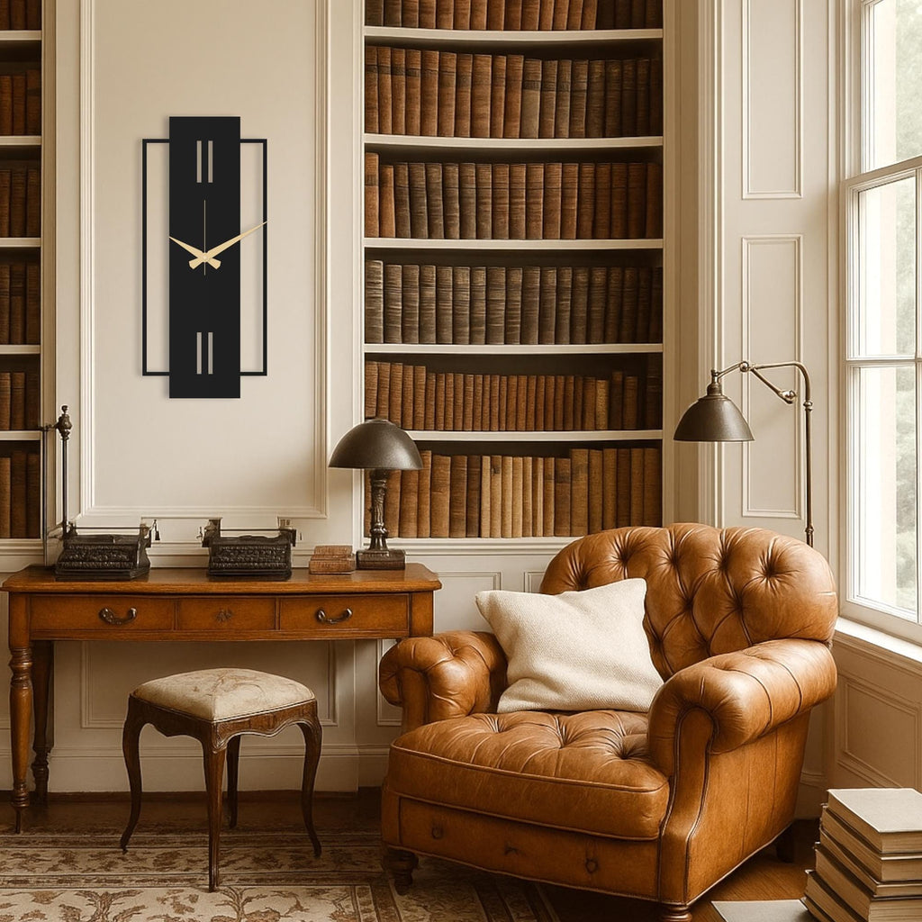 Large Unique Wall Clock, Oversized Wall Clock, Modern Silent Wall Clock For Living Rooms