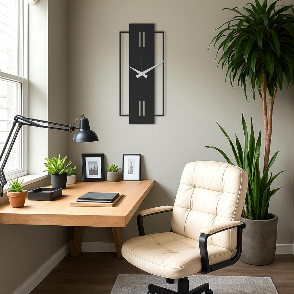 Large Unique Wall Clock, Oversized Wall Clock, Modern Silent Wall Clock For Living Rooms