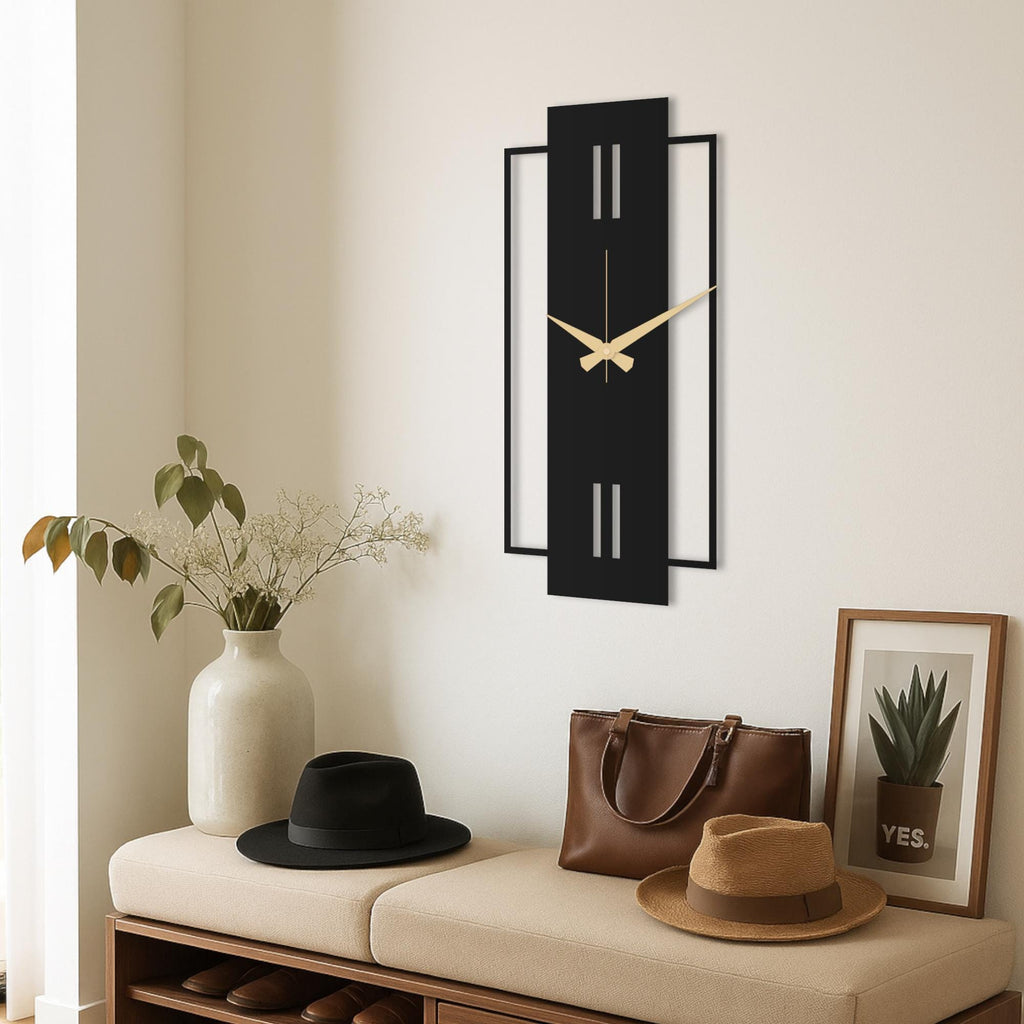 Large Unique Wall Clock, Oversized Wall Clock, Modern Silent Wall Clock For Living Rooms